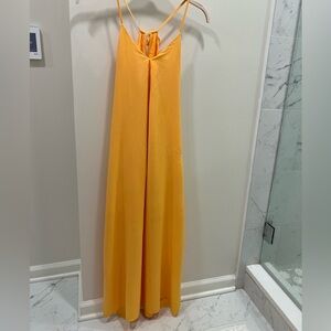 ✅🛑 SOLD - Gianni Bini Gold Yellow Sundress - Maxi Pockets- Tie back - XS